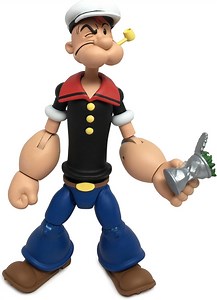 Boss Fight Studio Popeye the Sailor Man Popeye Classics Wave 1 Action Figure – Highly Articulated Figurine with Accessories Including Can of Spinach, Alternate Hands and Head, & Removable Hat - 1:12