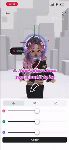 How to adjust your accessories in Roblox!?❤️#tutorial #roblox #4urpage #shorts ￼