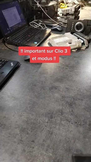 problème #direction assisté et démarrage après réparation sur #renault #clio 3 et #modus.