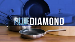 Blue Diamond 15 Piece Stainless Steel Tri-Ply Cookware Pots and Pans Set, Induction Compatible, Diamond Infused PFAS-Free Ceramic Nonstick, Dishwasher & Metal Utensil Safe, Scratch Resistant, Silver