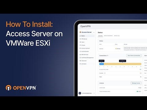 How to Deploy Access Server 3 x on VMWare ESXi
