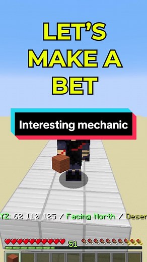 Interesting Mechanic: Surviving in Minecraft by Falling into Water and Placing a Block