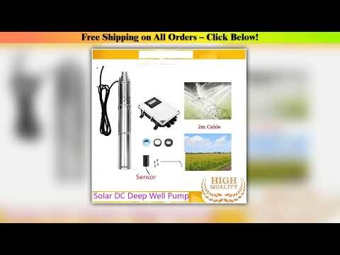 Solar Powered Water Pump Drilling Pump with External Controller and Liquid Level Sensor Stainless