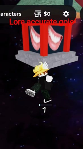 gojo vs sukuna battle lore accurate last world cutting slash#roblox #trending
