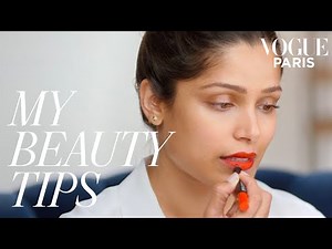 Freida Pinto's red carpet makeup | My Beauty Tips | Vogue Paris
