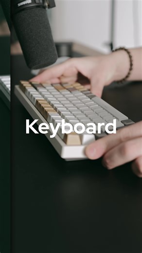 Regular Keyboard vs Lofreee Flow 2 typing sound comparison. #keyboardasmr #typingsound #keyboard #desksetup