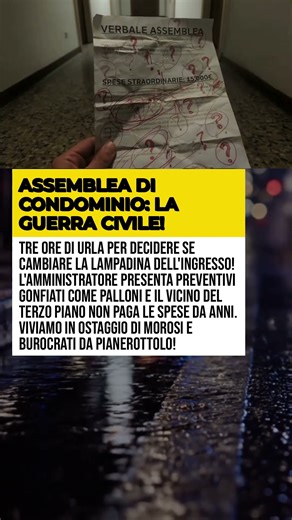 ASSEMBLEA DI CONDOMINIO: LA GUERRA CIVILE!