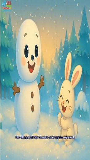 Chubby Little Snowman ⛄🐰 | Winter Song for Kids | Shorts