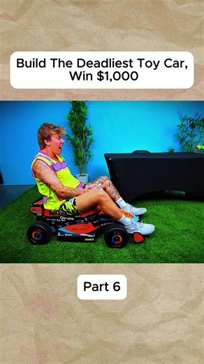 Build The Deadliest Toy Car, Win $1,000 Part 6#staywild #benazelart #funny #game #fyp