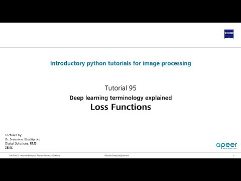 Tutorial 95 - Deep Learning terminology explained - Loss Functions