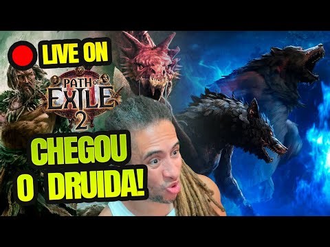 LIVE ON: PATH OF EXILE 2 - EXPLODINDO TUDO COM DRUIDA!!