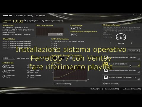 ParrotOS 7 installazione con Ventoy