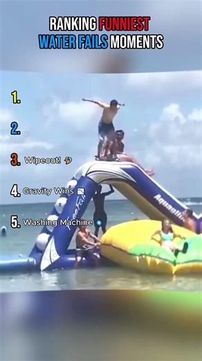Ranking Top 5 Water Fails Moments! 🌊😭 #shorts #fails #memes #ranking