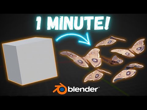 Animate Moths in Blender in 1 Minute!