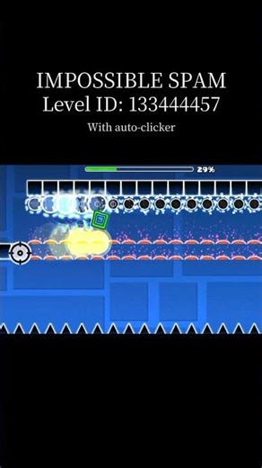 Impossible spam levels with auto-clicker | Geometry dash #shorts #geometrydash #gaming #trending