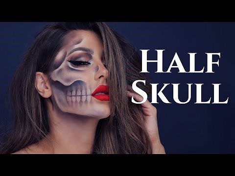 Half Skull Halloween Tutorial- CHRISSPY
