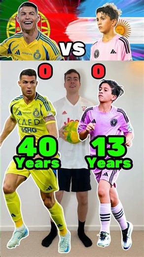 Ronaldo VS Messi and Family Ages