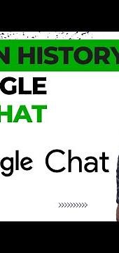 How to Turn on History on Google chat (EASY)
