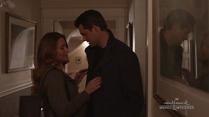 Amy (Jill Wagner) and Travis (Kristoffer Polaha) share a moment that ends too soon in this clip from the all new Signature Mystery, "Mystery 101: Deadly History." Tune in August 1 at 9/8c to see what happens next. | Hallmark Mystery