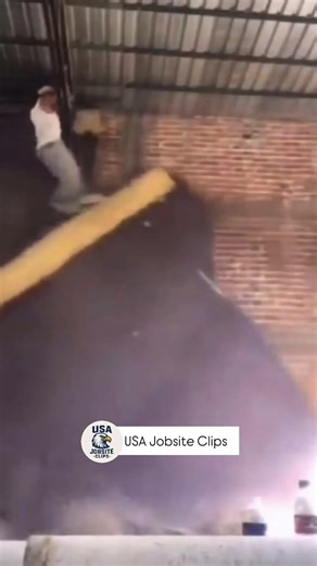 Construction fail video #ConstructionFail #WorksiteAccident #CloseCall #LadderFail #DemolitionFail