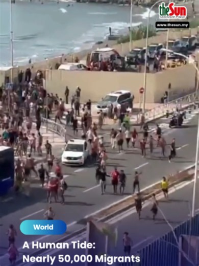 31 July 2026: An unprecedented surge of migrants has overwhelmed Spain's North African enclave of Ceuta, with authorities estimating nearly 49,000 people crossed by land and sea in just 24 hours. Local officials say the number has risen to around 60,000 over the past few days, more than half of Ceuta's population. The crisis has also turned deadly, with at least 34 lives lost during attempts to reach the enclave, highlighting the immense human cost behind one of the region's largest migration wa