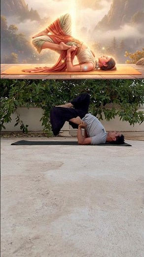 Advanced Setu Bandhasana 🔥 Powerful Backbend for Strength & Flexibility | #yogashorts Yoga Shorts