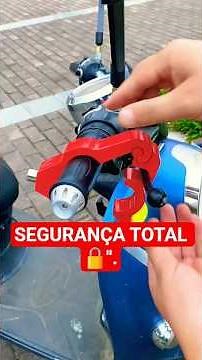 Trava de Segurança para Guidão: Resistente e Fácil de Instalar! 🏍️💨 #segurança #bike #shopee#shorts