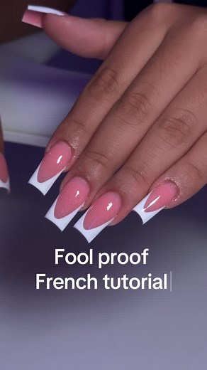 Isabella Gonzales on Instagram: "The secret to perfect frenchie is a perfect base structure  Hope this helped 珞 (Shop through my link tree for $$ off!)  Using @melodysusie_official liner brush ! @heybeautiful.official white gel polish Base acrylic is First Bloom from @bglitterz #nailtech #nailsupplies #nailtips #frenchtips #nailschool #Nailedbyisabellaa #nailsnailsnails #beginnernailtech"