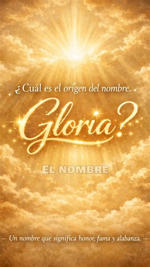 nombre Gloria tiene un origen profundamente simbólico y espiritual. Proviene del latín “Gloria”, una palabra que significa “fama”, “honor”, “reputación” o “alabanza”. En la antigua Roma, la gloria era el máximo reconocimiento que podía alcanzar una persona, especialmente los guerreros y líderes que realizaban grandes hazañas. Ser recordado con gloria era alcanzar prestigio eterno. Con la expansión del cristianismo, el nombre adquirió un significado aún más espiritual. En la tradición cristiana,