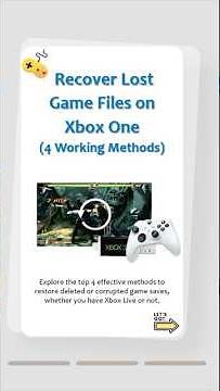 🎮 Lost Xbox One Game Files? How to Recover Them (Cloud + Offline)!#xboxone