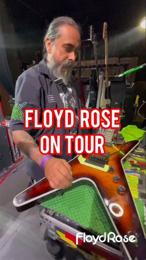 FLOYD ROSE FRIDAY… A tech tip from stage manager / guitar tech Oscar “ZRo” Cabrera on the importance of keeping your hardware clean. Here’s how ZRo does it while on tour this past month with Dark Angel and Vio-Lence! @darkangelthrash @vio_lence_band Follow Oscar here: @oscar_zroproductions #floydrosefriday #floydrose #floydrosetremolo #guitarmaintenance #deanguitars #emgpickups | "Official" Floyd Rose