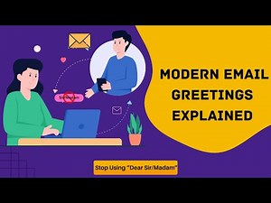 Email English: Stop Saying “Dear Sir/Madam” — Try This! Professional Email English | learn english