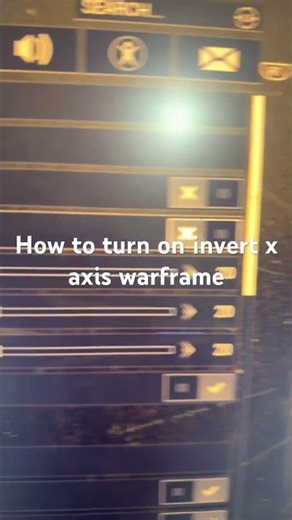 How to turn on invert x axis warframe