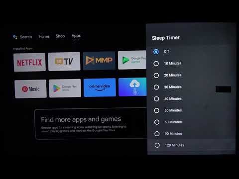 How to activate the sleep timer on KIVI 43U750NW (Android TV)