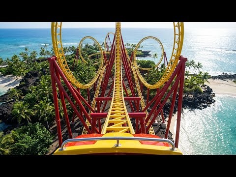 Extreme VR Tropical Island Roller Coaster Ride