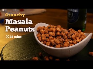 Crispy Masala Peanuts Recipe | How to Make Masala Peanuts at Home | Spicy Peanuts Recipe | Cookd