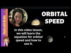 Orbital Speed of Planets - equation and examples ~ IGCSE Physics