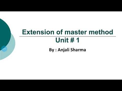 11. Extension of Master Method | Solved Examples | Recurrences | DAA |