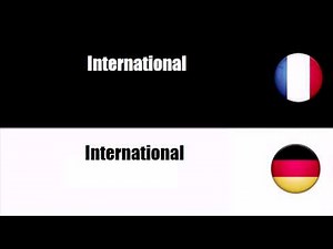 TRADUCTION = ALLEMAND = FRANCAIS = International