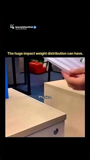 physics 🤯 #learnyfyfacthub #WeightDistribution #EngineeringMindset #StructuralDesign