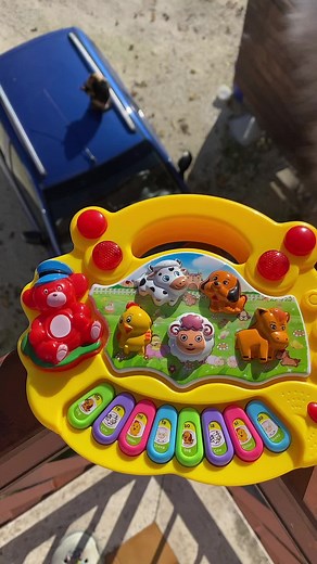 Colorful Toy Piano with Animal Characters for Kids