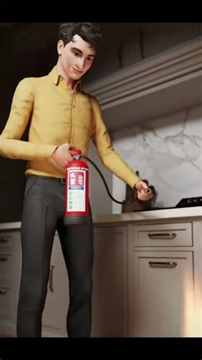 How to use fire🔥extinguisher?Learn thePASS method to usea fire extinguisher correctl🧯#shortsfeed