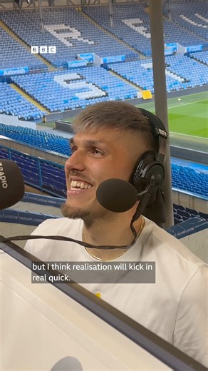 'It doesn't feel real at the moment.' Joël Piroe reacts to Leeds' promotion and his four goals. | BBC Leeds