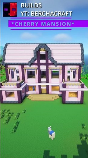 Minecraft: Cherry Mansion Build Level 3: Advanced 🏡(70.3)