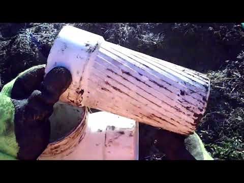 How to replace a broken baffle on a septic tank