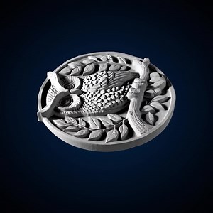 Owl Round - 3D STL Model for CNC/3D Printing - Animal Wildlife Nocturnal Bird Coaster Coin 1486 - Etsy