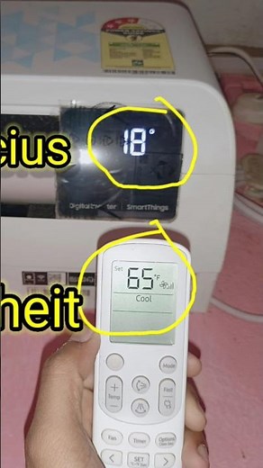 How to fix samsung ac display and remote temperature same