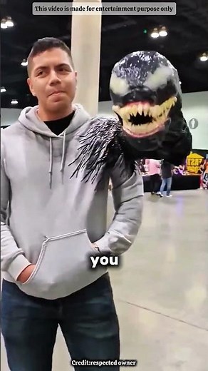 Fake Hand, Real Monster 😱 Venom Costume Trick Exposed!#shortvideos