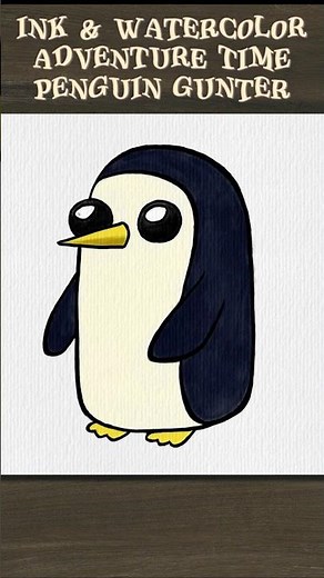 Adventure Time How to Draw Penguin Gunter