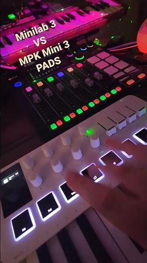 Arturia Minilab 3 VS Akai MPK Mini 3 Drum pads. #review #synth #musicproducer #arturia #akai #piano